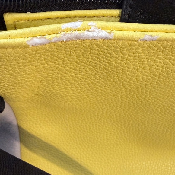 Tahari Yellow and Black Shoulder and Crossbody 2 Way Bag NWT - Picture 9 of 11